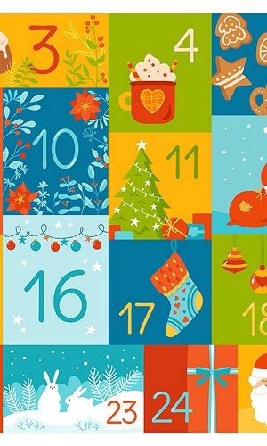 Christmas December advent calendar New year poster countdown numbered template, Christmas December advent calendar New year poster countdown numbered template