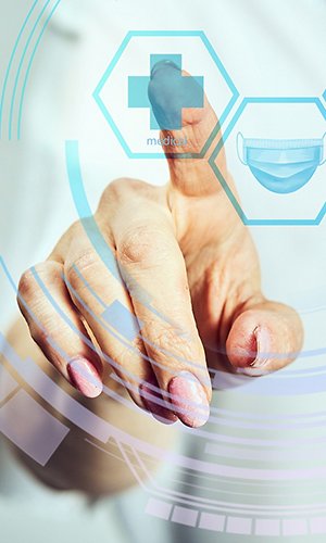 Female Doctor With Stethoscope On Isolated Background