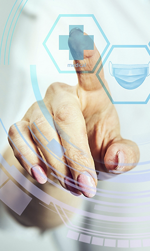 Female Doctor With Stethoscope On Isolated Background