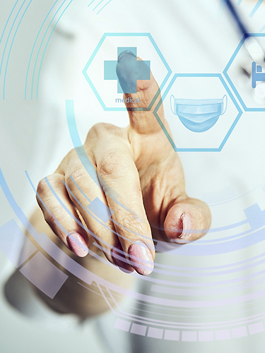 Female Doctor With Stethoscope On Isolated Background