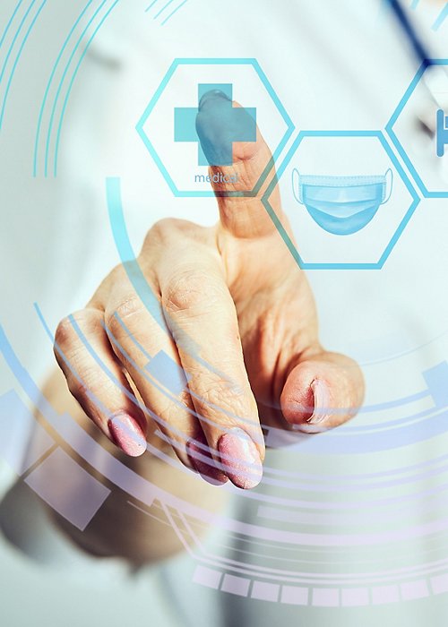 Female Doctor With Stethoscope On Isolated Background